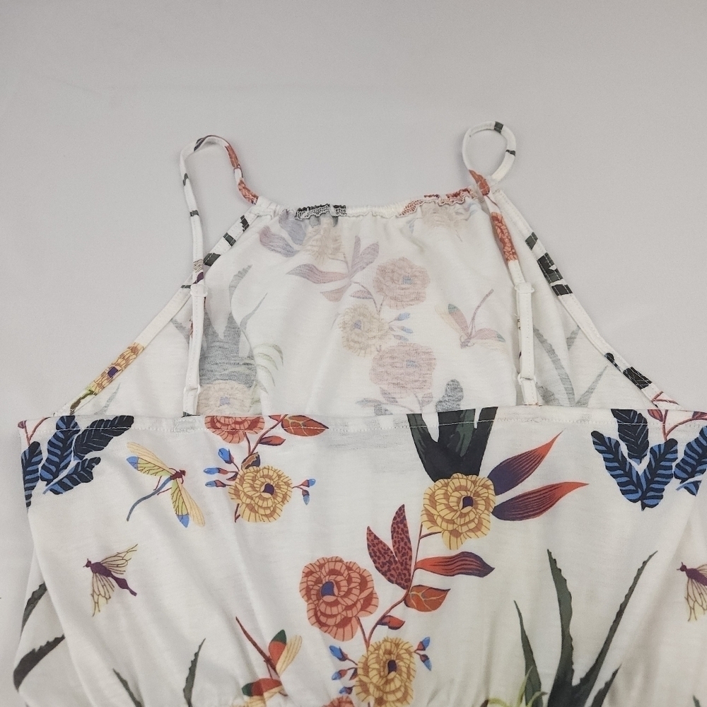 Shein Floral Shorts Jumpsuit Size Small US 4 - Picture 3 of 6